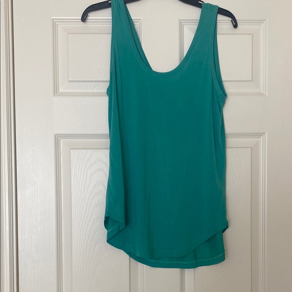 Naked Zebra Turquoise Tank Top. M